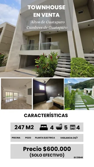 Townhouse en Altos de Guataparo, Cumbres de Guataparo