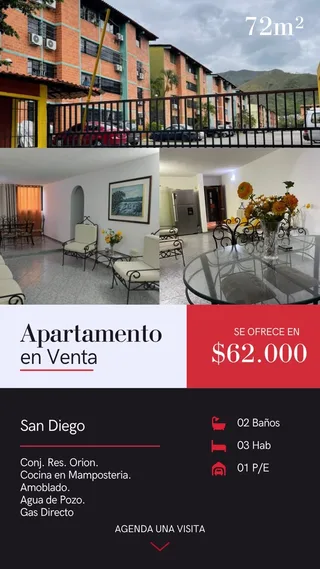 Apartamento en Res. Orión | San Diego, Carabobo