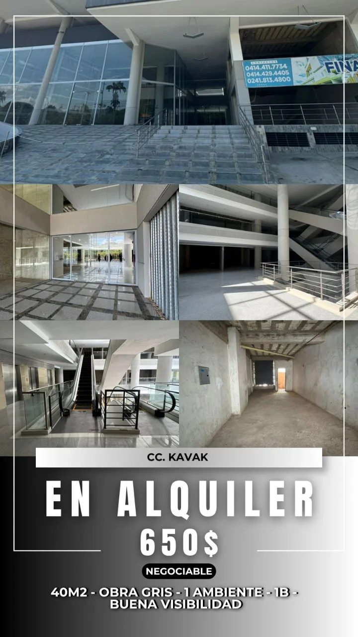 Local en Alquiler en C.C. KAVAK — 1 hab 40m² — USD 650