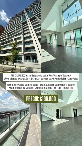 Penthouse en La Trigaleña Alta, Res. Vistapo