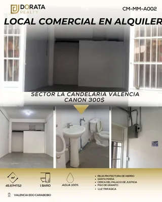 Local en Sector La Candelaria, Municipio Valencia, Estado Carabobo