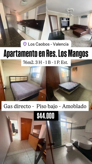 Apartamento en Resd. los Mangos, sector los Caobos, Valencia