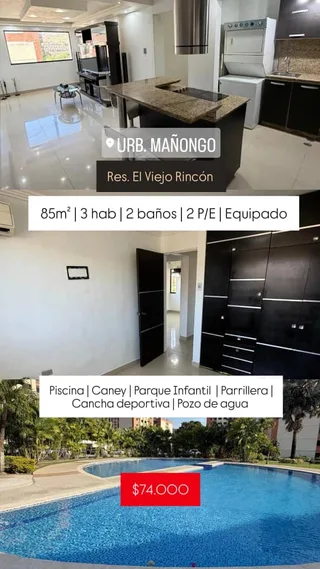 Apartamento en Mañongo - Res. El viejo Rincón
