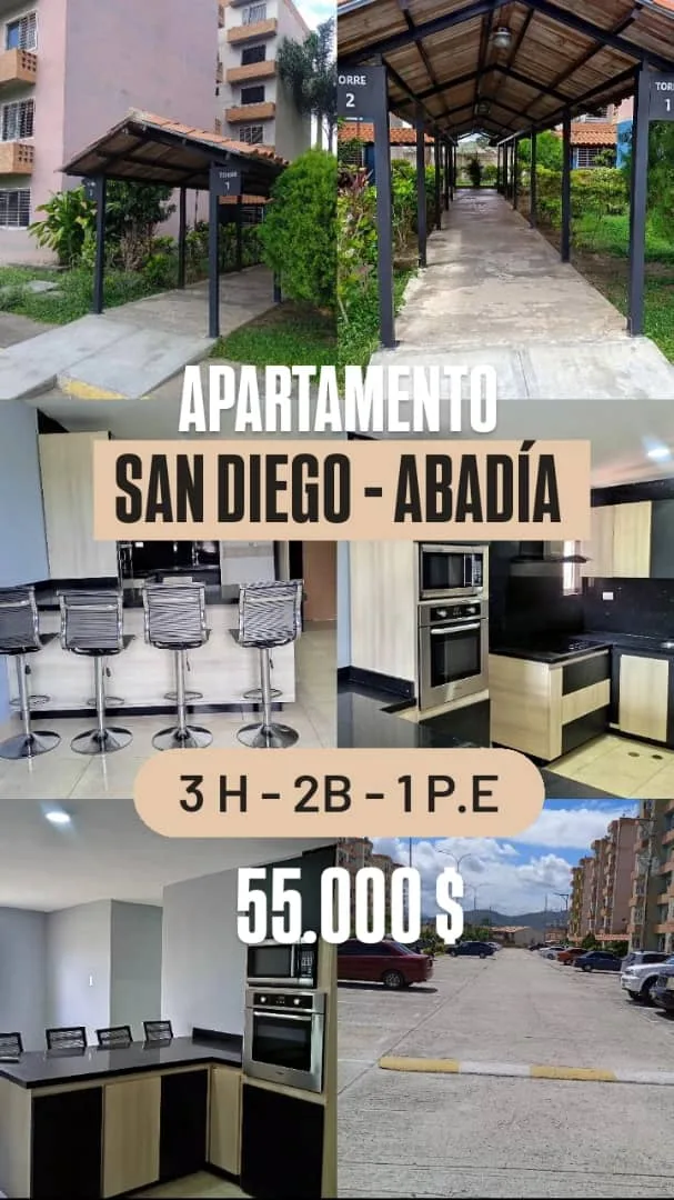 Apartamento en Venta en San Diego - Abadia — 3 hab — USD 55,000