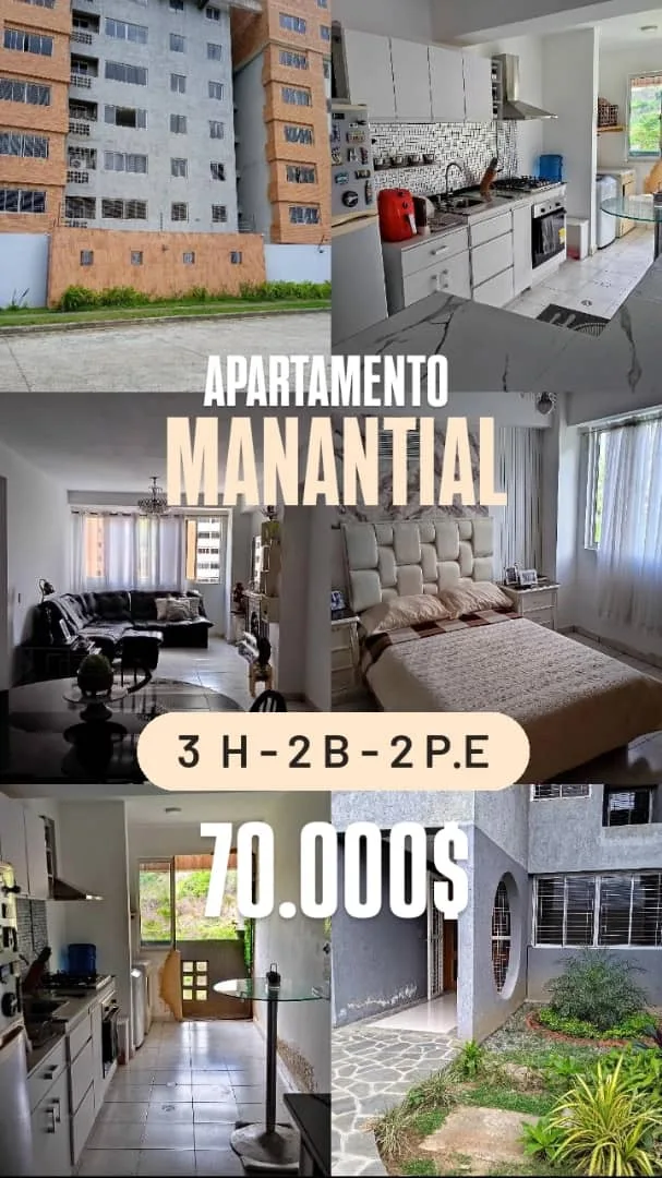 Apartamento en Venta en Altos de Manantial — 3 hab — USD 70,000