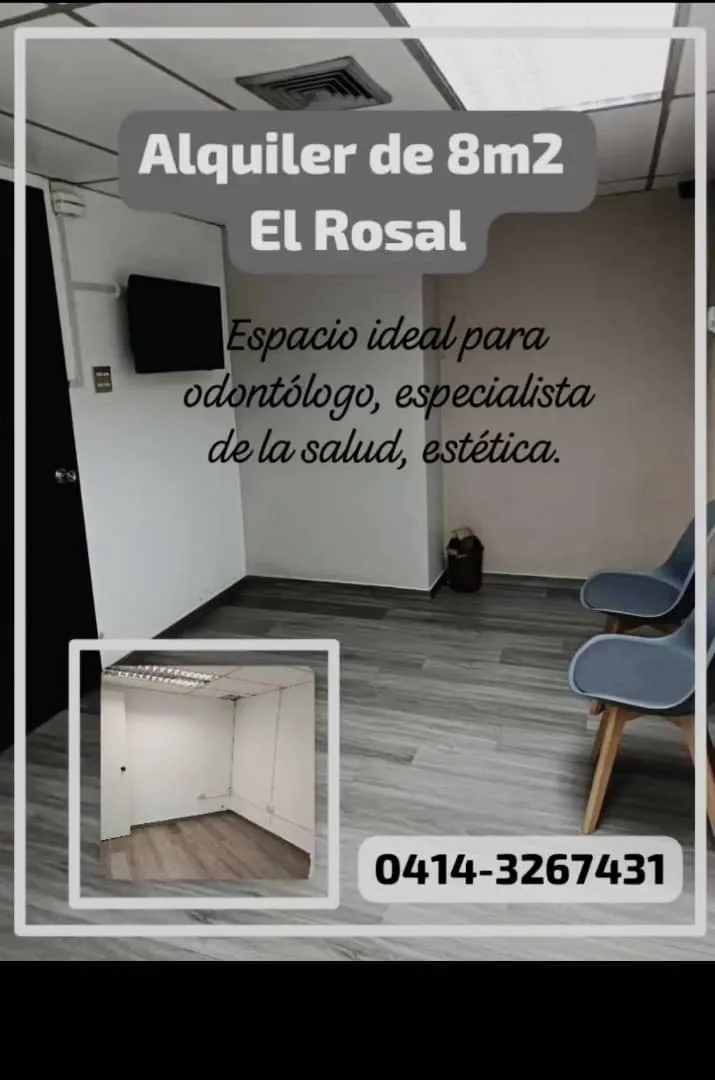 Oficina en Alquiler en El Rosal 11m² — USD 500