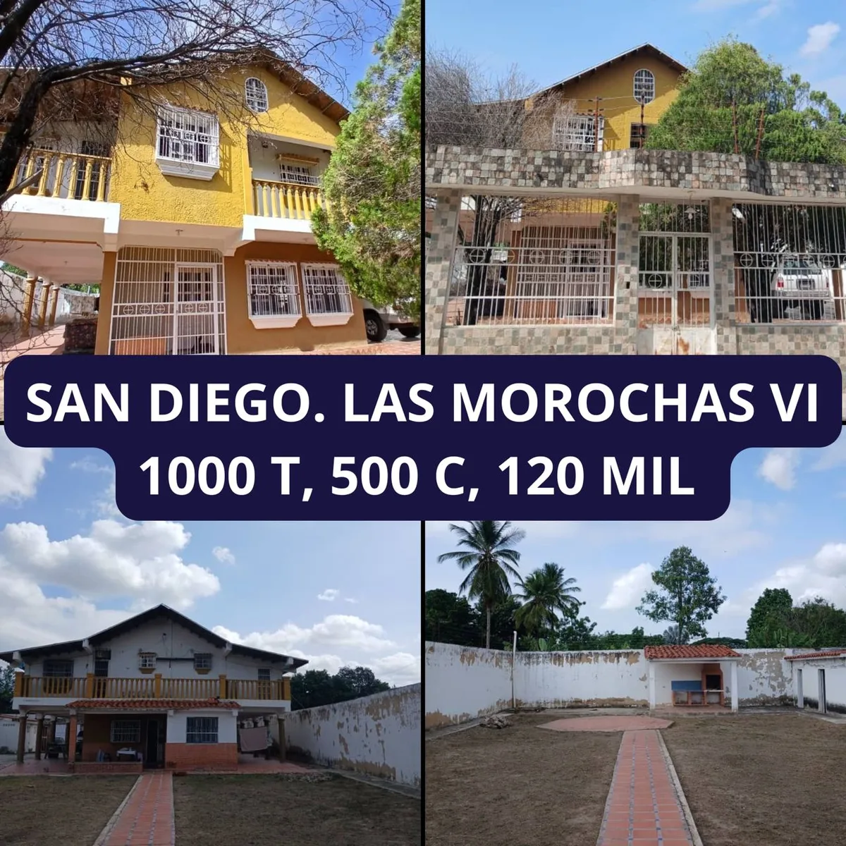 Casa en Venta en Las Morochas IV, San Diego — 5 hab 550m² — USD 120,000