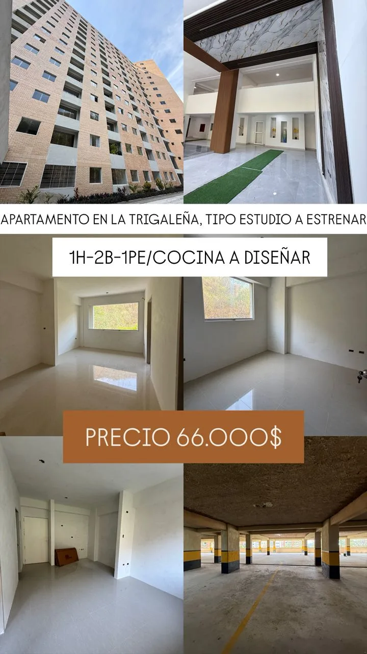 Apartamento en Venta en Buena Vista Suite, Trigaleña Alta — 1 hab 42m² — USD 66,000