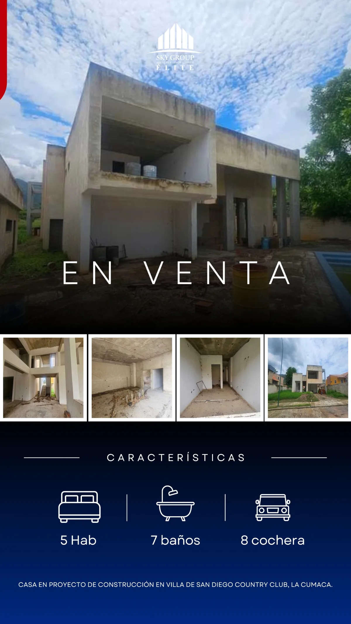Casa en Venta en Villas de San Diego Country Club, La Cumaca — 5 hab 1069m² — USD 400,000