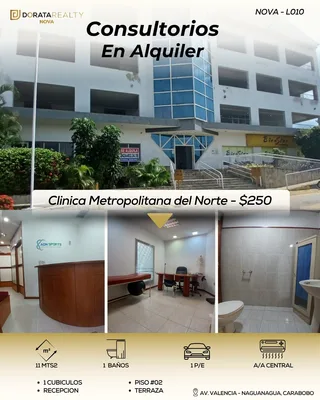 Oficina en La Clínica Metropolitano del Norte Naguanagua