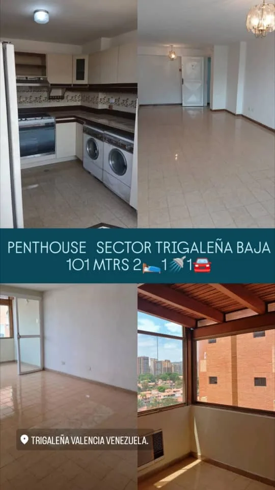 Penthouse en Venta en La Trigaleña Baja — 2 hab 101m² — USD 66,000