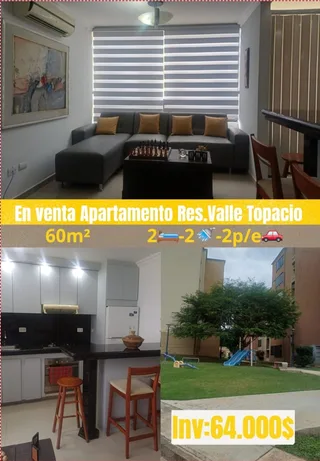 Apartamento en Valle Topacio, San Diego-Carabobo