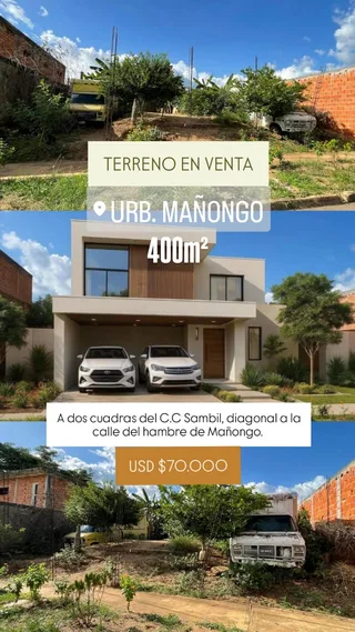 Terreno en Urb. Jardín Mañongo