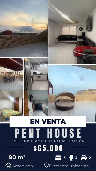 Penthouse en Res. Hipocampo, Tucacas