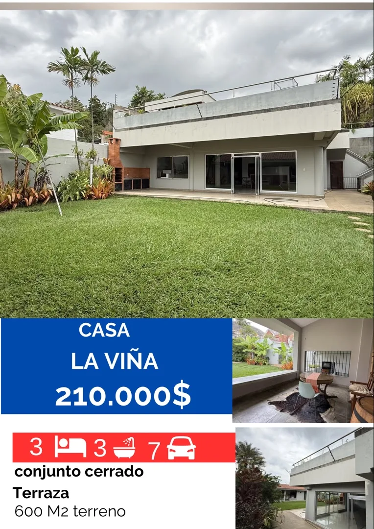 Casa en Venta en La Viña - Calle Páez — 3 hab 300m² — USD 210,000
