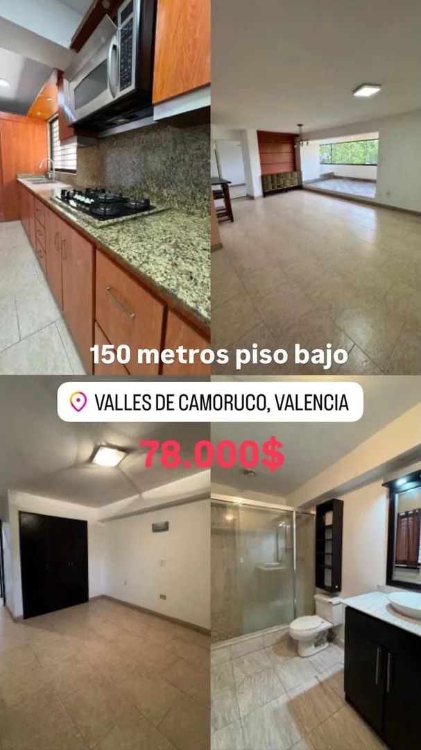Apartamento en Venta en Valles de Camoruco, Valencia 150m² — USD 78,000
