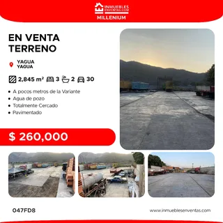 Terreno en Yagua - Guacara