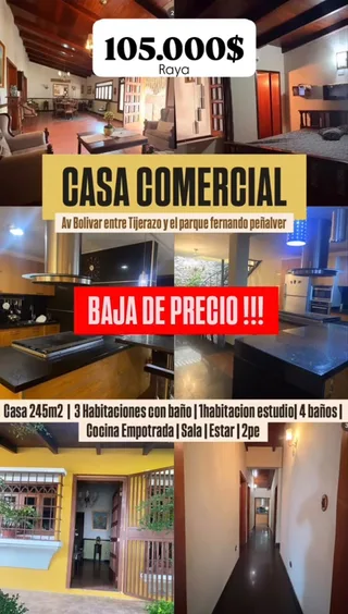 Casa en Av Bolivar entre Tijerazo y el parque fernando peñalver