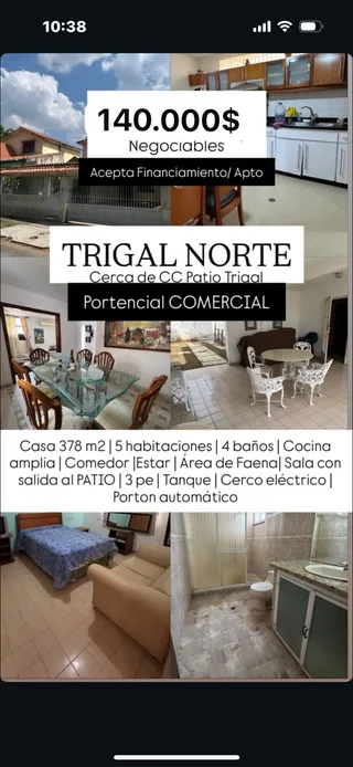 Casa en Trigal Norte
