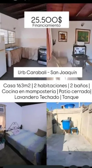 Casa en Urb Carabali - San Joaquín