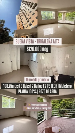 Apartamento en Trigaleña Alta