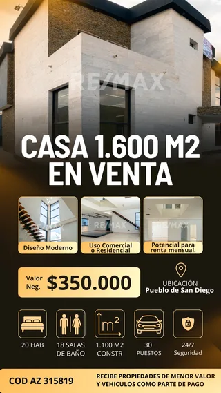 Casa en Pueblo de San Diego