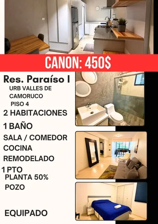 Apartamento en URB VALLES DE CAMORUCO, Res. Paraíso I