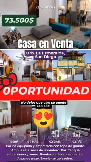Casa en Urb. La Esmeralda, San Diego