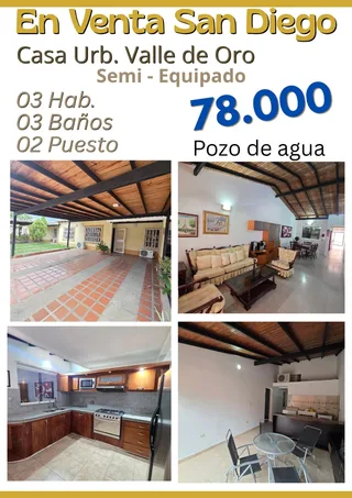 Casa en Urb. Valle de Oro, San Diego