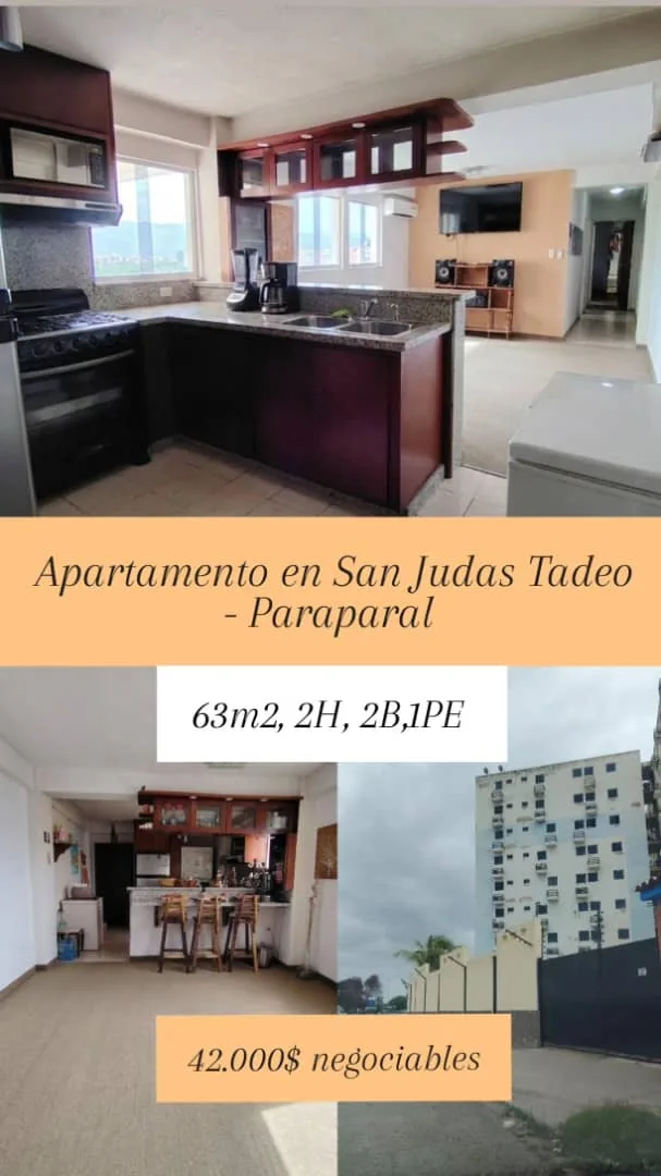 Apartamento en Venta en Paraparal — 2 hab 63m² — USD 42,000