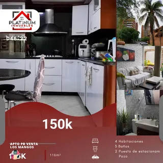 Apartamento en Urb Los Mangos, conjunto cerrado Punta de Piedra Residencia A3