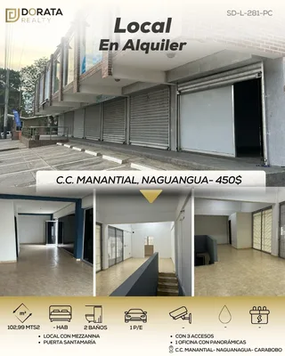 Local en CENTRO COMERCIAL MANANTIAL, NAGUANagua, CARABOBO