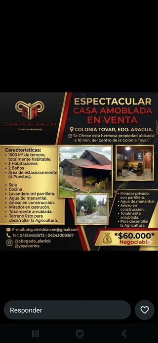 Casa en Colonia Tovar