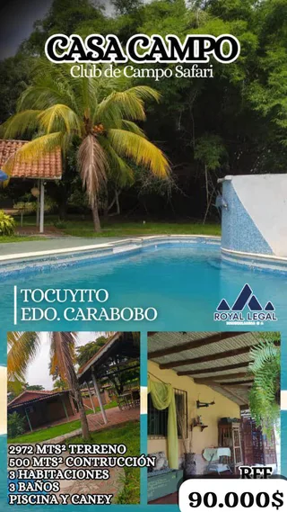 Casa en COUNTRY CLUB SAFARI CARABOBO