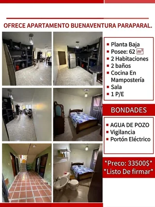 Apartamento en Buenaventura Paraparal