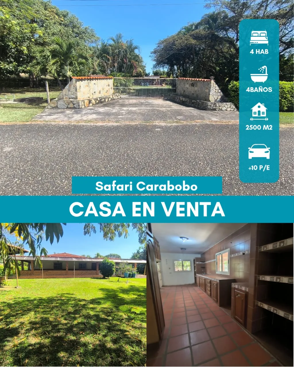 Casa en Venta en Safari Carabobo Sector Casa miel — 7 hab 2500m² — USD 90,000
