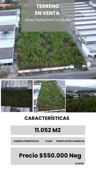 Terreno en Zona Industrial Carabobo