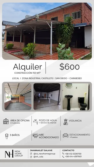 Local en Zona Industrial Castillete, San Diego - Carabobo