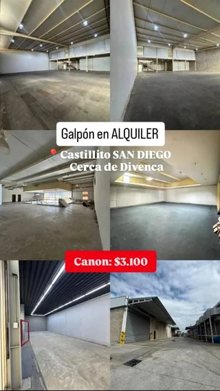 Galpón en Castillito, cercano al elevado divenca
