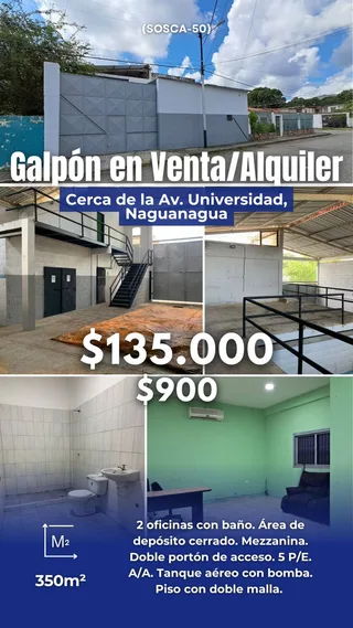 Galpón en Naguanagua