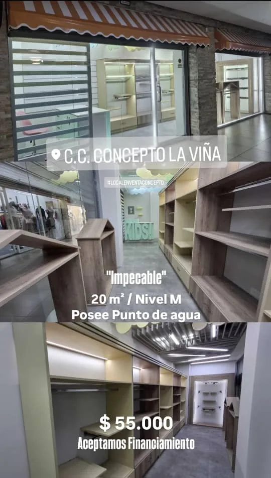Local en Venta en C.C. CONCEPTO LA VIÑA 20m² — USD 55,000