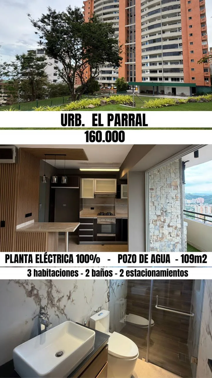 Apartamento en Venta en Urb. El Parral — 3 hab 109m² — USD 160,000