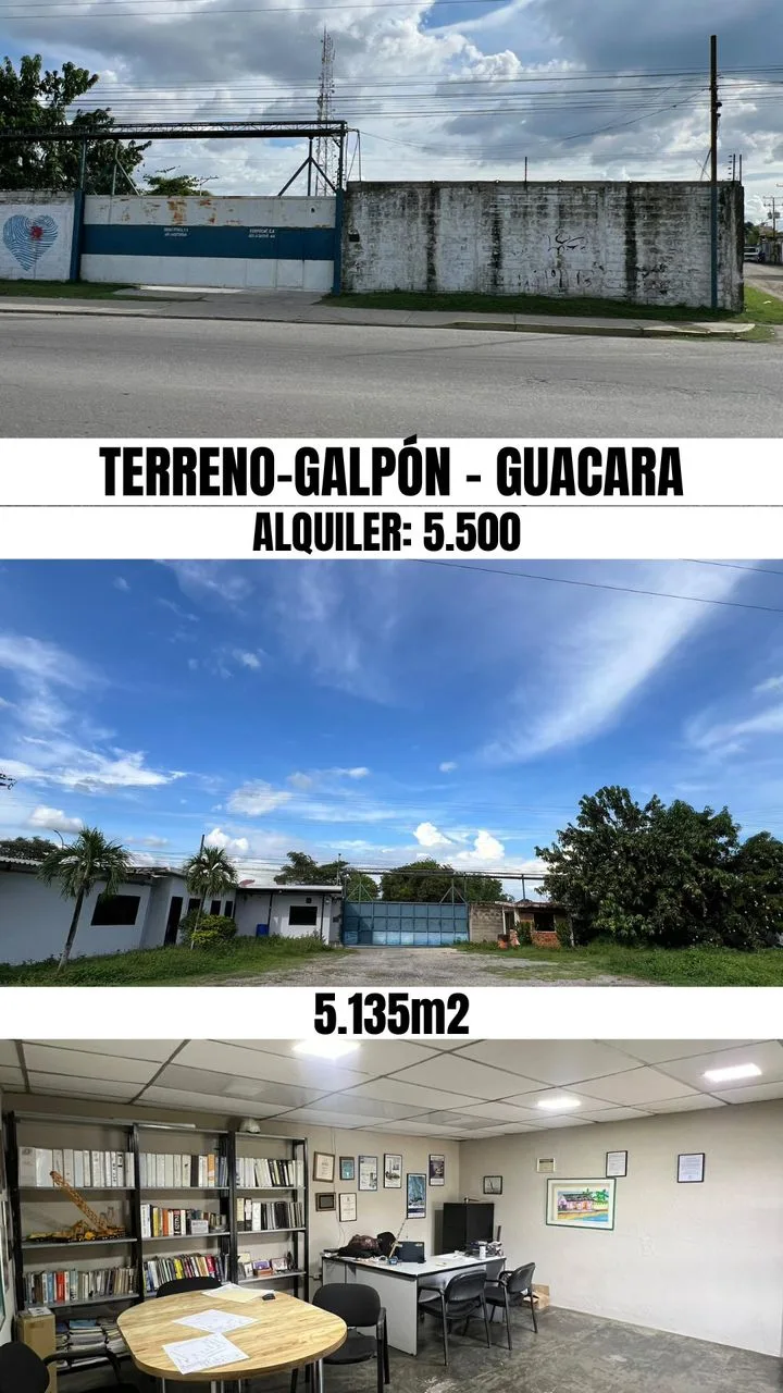 Galpón en Alquiler en Guacara, Av. Mocundo vía Araguita 5135m² — USD 5,500