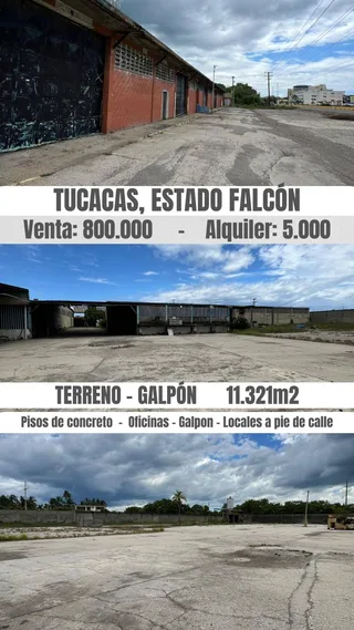 Galpón en Carretera Moron-Coro-Tucacas