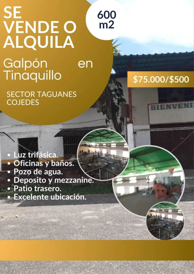 Galpón en Venta en SECTOR TAGUANES, Tinaquillo 600m² — USD 75,000