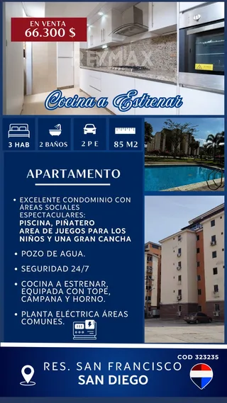 Apartamento en Res. San Francisco, San Diego