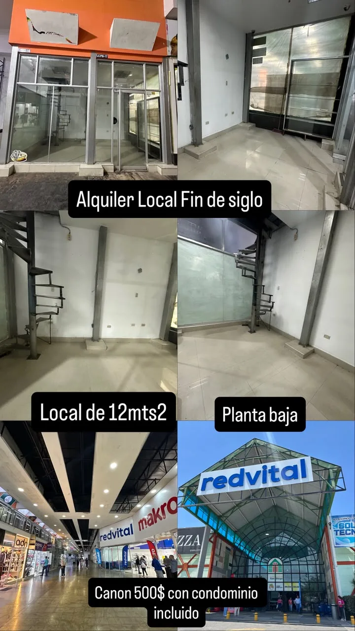 Local en Alquiler en C.C fin de siglo y Gran Bazar San Diego 12m² — USD 500