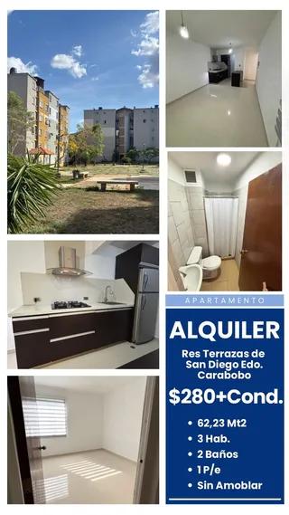 Apartamento en Res Terrazas de San Diego, San Diego, Edo. Carabobo