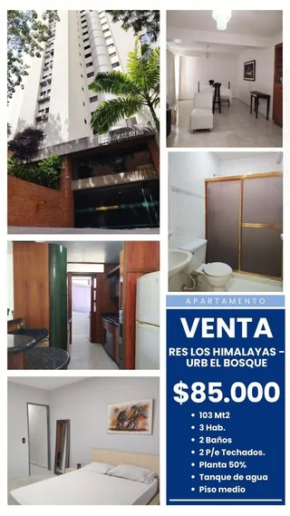 Apartamento en Urb El Bosque - Res Los Himalayas