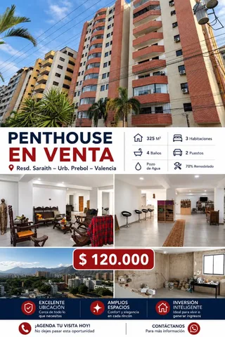 Penthouse en Resd. Saraith, Urb. Prebol, Valencia